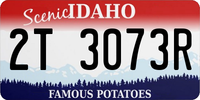 ID license plate 2T3073R