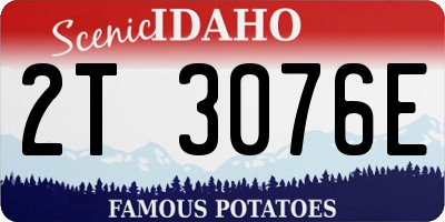 ID license plate 2T3076E