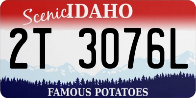 ID license plate 2T3076L