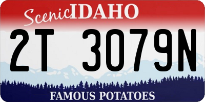 ID license plate 2T3079N