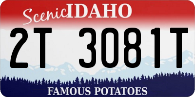 ID license plate 2T3081T