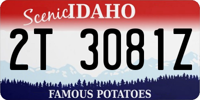 ID license plate 2T3081Z