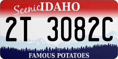 ID license plate 2T3082C