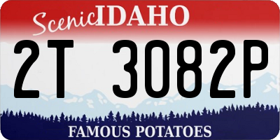 ID license plate 2T3082P