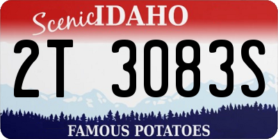 ID license plate 2T3083S