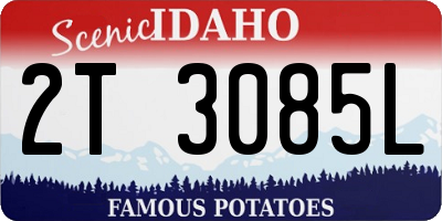 ID license plate 2T3085L