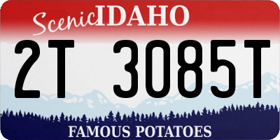 ID license plate 2T3085T