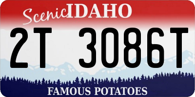 ID license plate 2T3086T