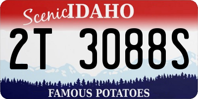 ID license plate 2T3088S