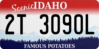 ID license plate 2T3090L