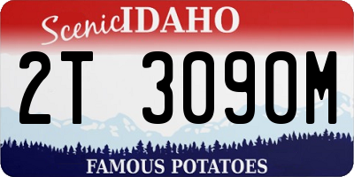 ID license plate 2T3090M