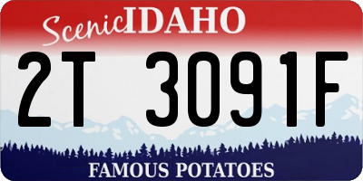 ID license plate 2T3091F