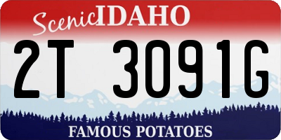 ID license plate 2T3091G