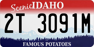 ID license plate 2T3091M