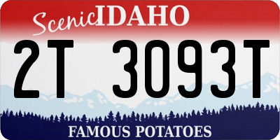 ID license plate 2T3093T