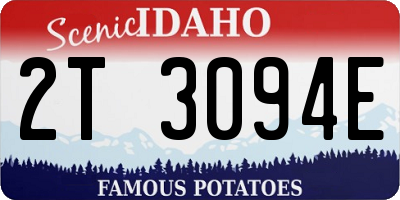 ID license plate 2T3094E