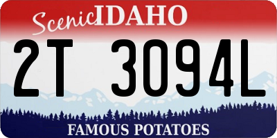 ID license plate 2T3094L