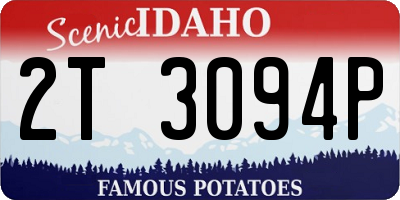 ID license plate 2T3094P