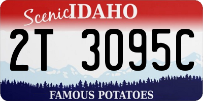 ID license plate 2T3095C