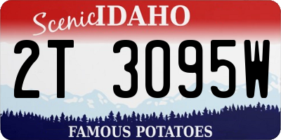 ID license plate 2T3095W