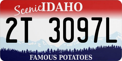 ID license plate 2T3097L