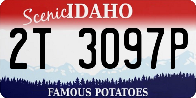 ID license plate 2T3097P