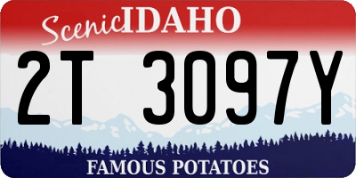 ID license plate 2T3097Y
