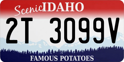 ID license plate 2T3099V