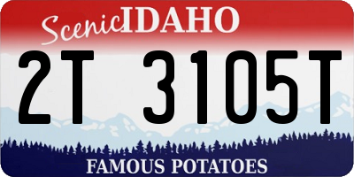 ID license plate 2T3105T