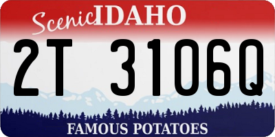 ID license plate 2T3106Q