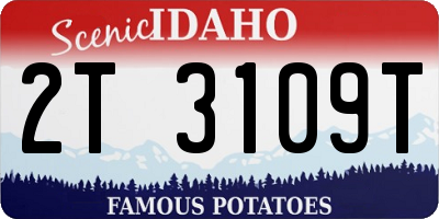 ID license plate 2T3109T