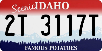 ID license plate 2T3117T