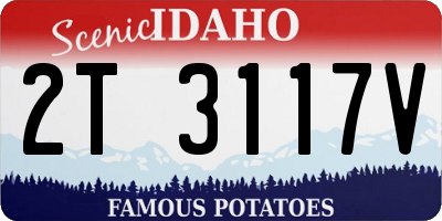 ID license plate 2T3117V