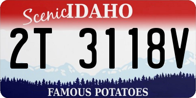 ID license plate 2T3118V