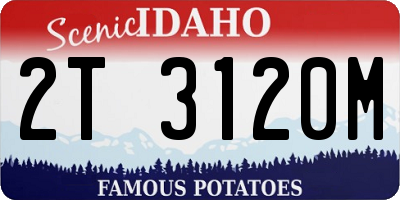 ID license plate 2T3120M
