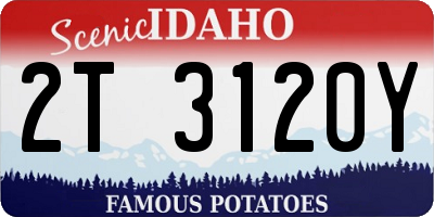 ID license plate 2T3120Y