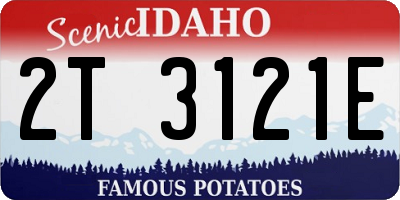 ID license plate 2T3121E