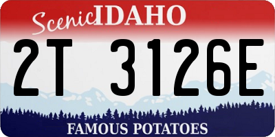 ID license plate 2T3126E