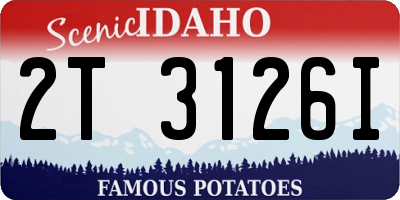 ID license plate 2T3126I