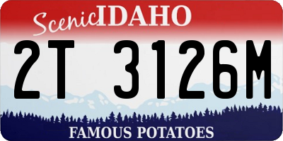 ID license plate 2T3126M