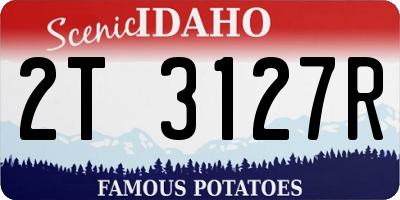 ID license plate 2T3127R