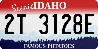 ID license plate 2T3128E
