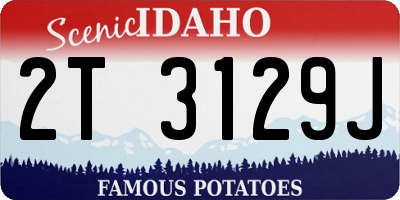 ID license plate 2T3129J