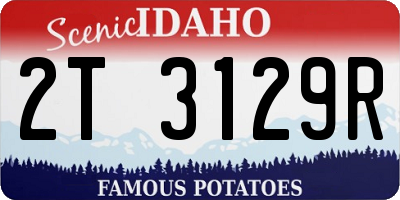 ID license plate 2T3129R