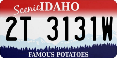 ID license plate 2T3131W