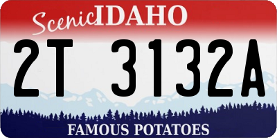 ID license plate 2T3132A