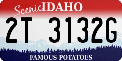 ID license plate 2T3132G
