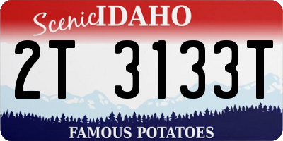 ID license plate 2T3133T