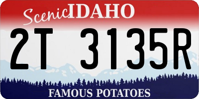ID license plate 2T3135R