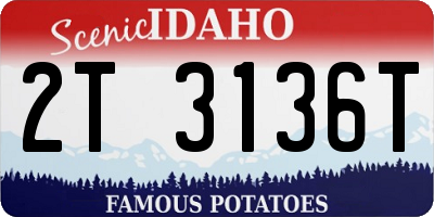 ID license plate 2T3136T